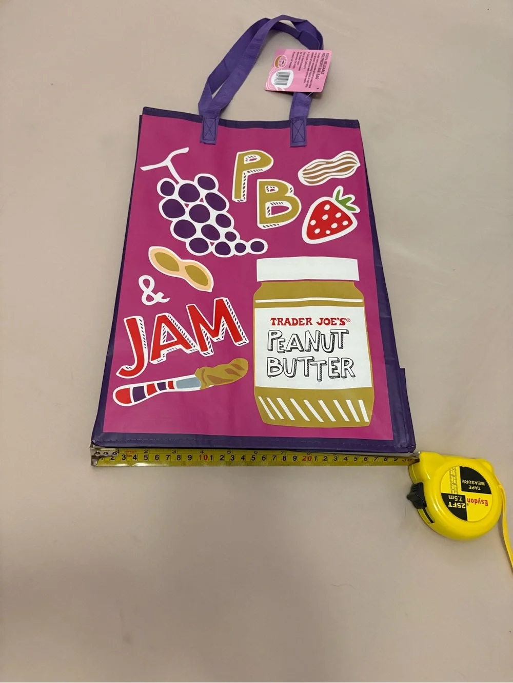 NWT Trader Joe’s Comfort Food Mac & Cheese PB&J Reusable Bag